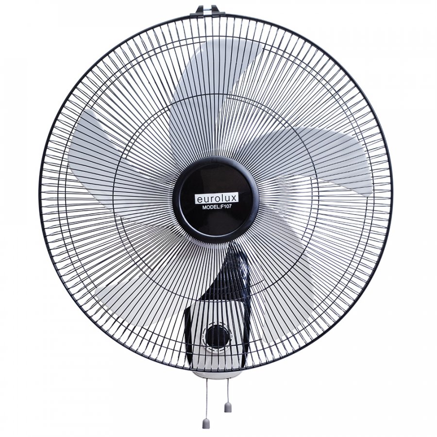 Aromatech 80W Oscillating Wall Fan – Black & White