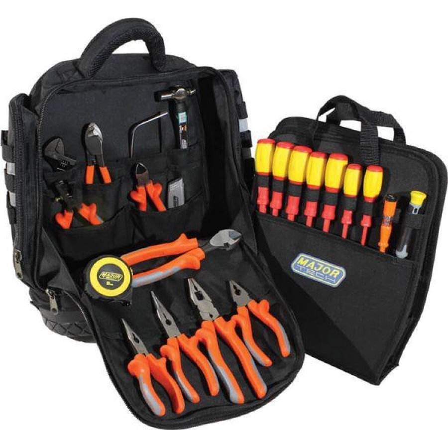 Aromatech Electrician Tool Kit Backpack – 16PC Professional Set