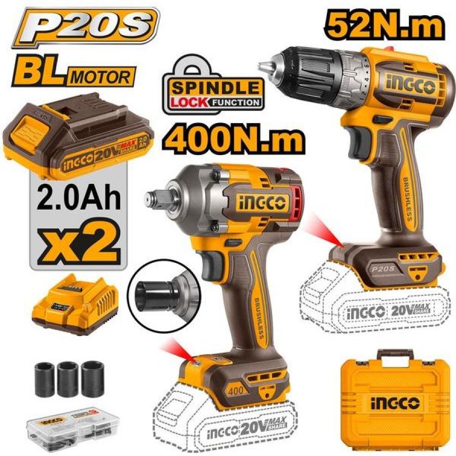 Aromatech Drill/Wrench Cordless Combo Kit 2PC