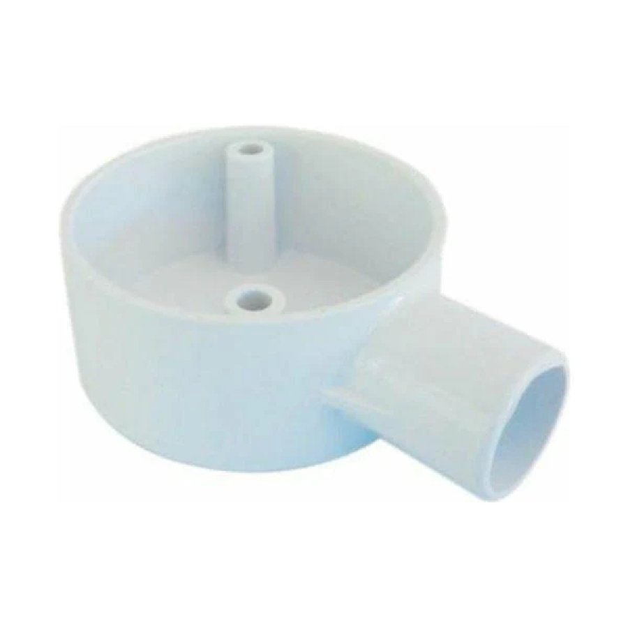 Aromatech 1 Way 20mm PVC Conduit Round Box